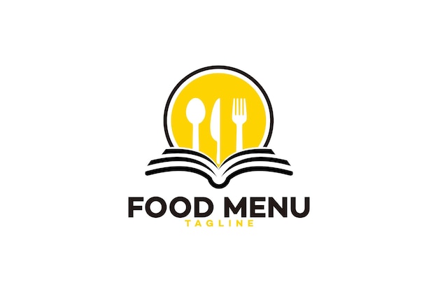 Vecteur d'icône de logo de menu alimentaire