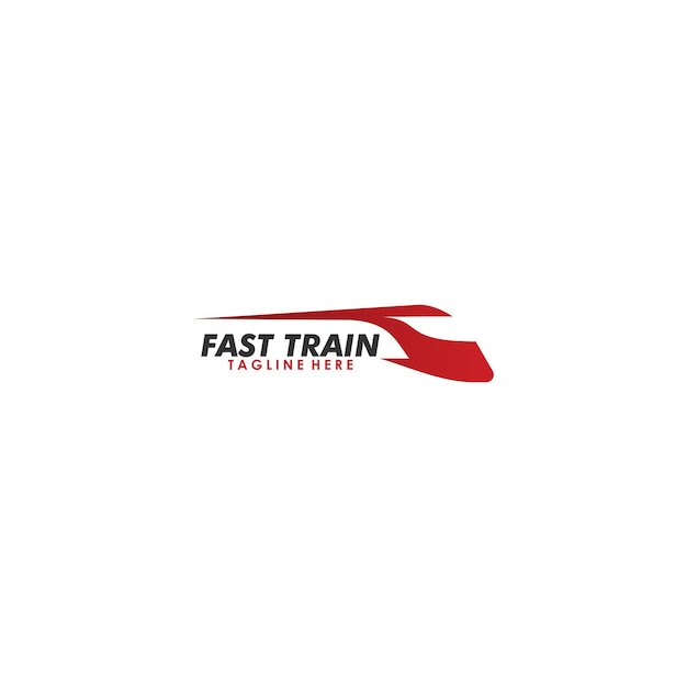 Vecteur D'icône De Logo De Train Rapide Isolé