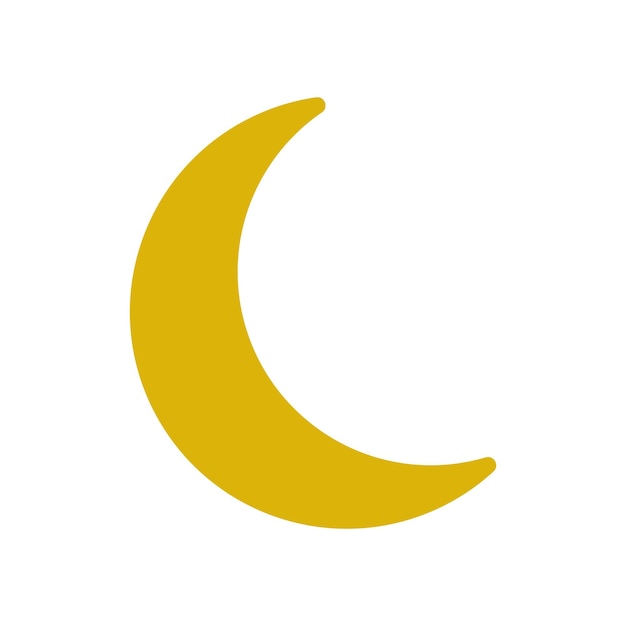 Vecteur d'icône de lune
