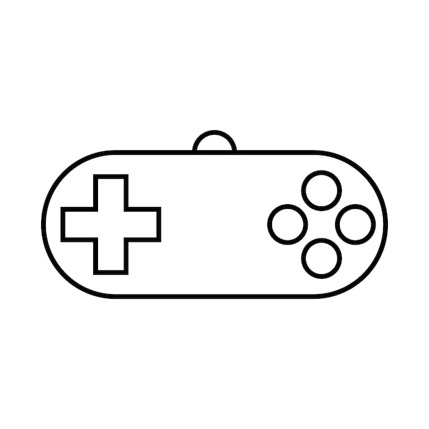 Vecteur d'icône de manette de jeu