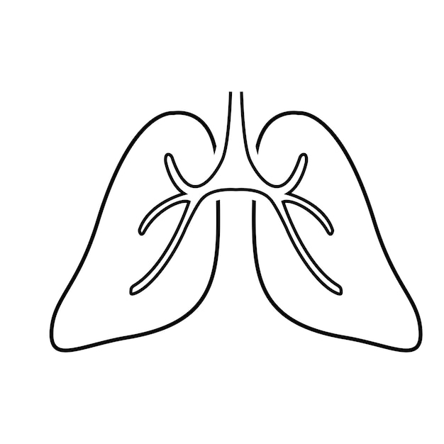 Vecteur D'icône De Poumons