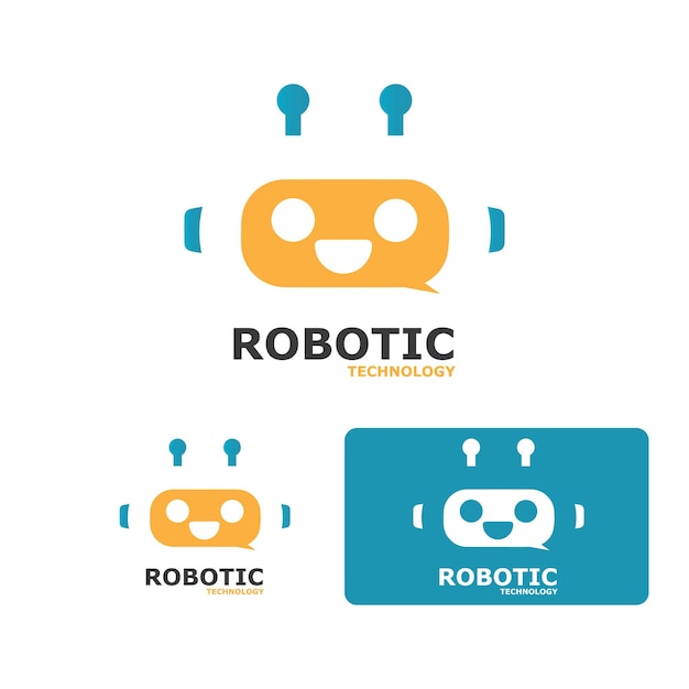 Vecteur d'icône de robot