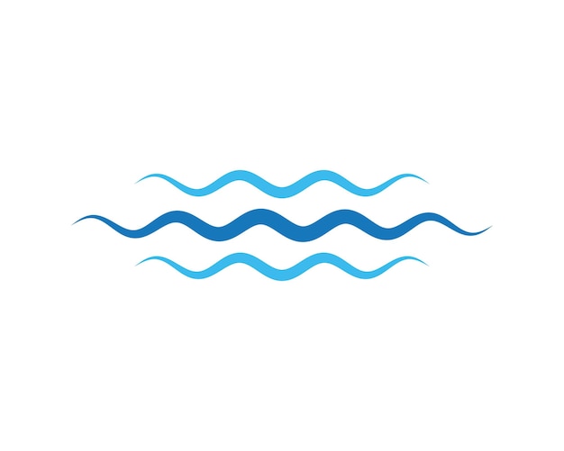 Vecteur d'icône de vague d'eau