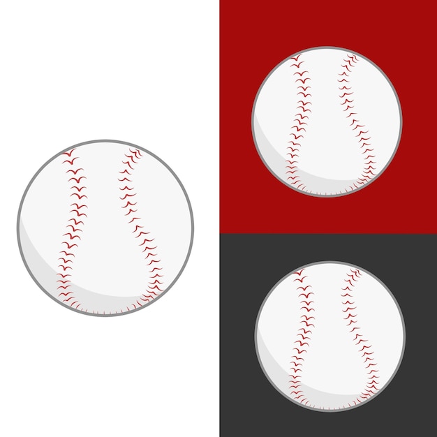 Vecteur D'illustration De Balle De Baseball Isolé Sur Blanc En Png