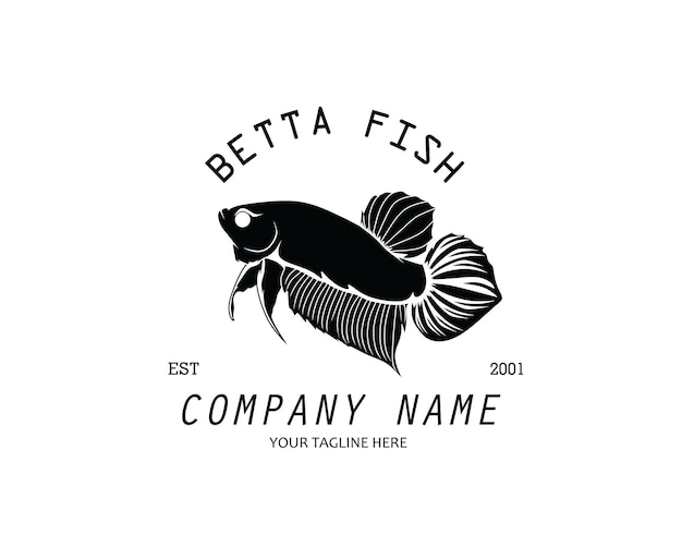 Vecteur D'illustration De Conception De Logo De Poisson Betta