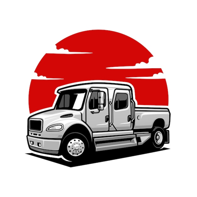 Vecteur D'illustration Du Logo De La Camionnette