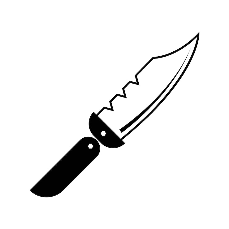 Vecteur vecteur d'illustration de l'icône du couteau
