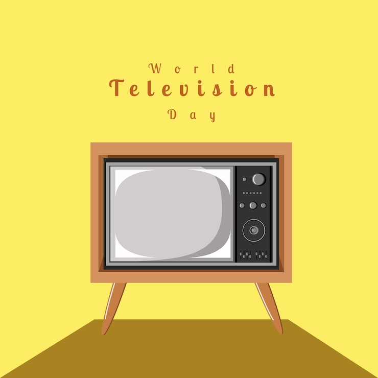 Vecteur vecteur d'illustration de la journée mondiale de la télévision