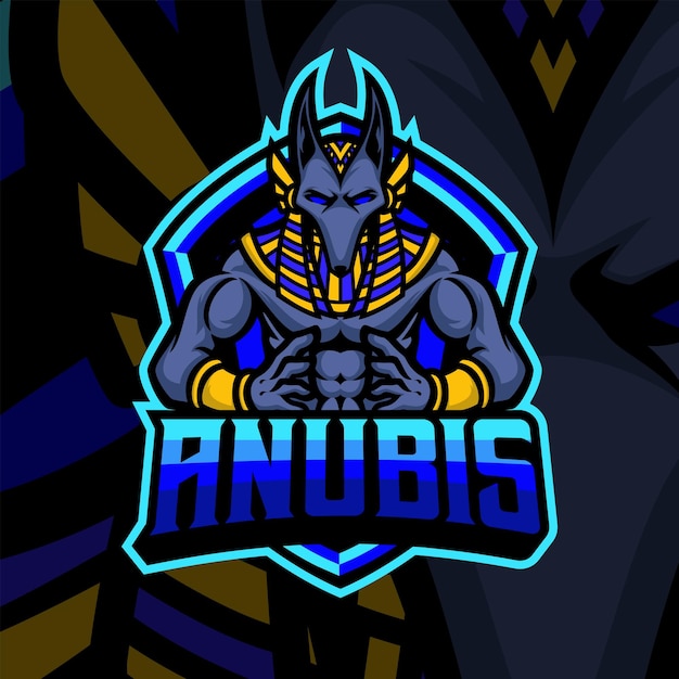 Vecteur D'illustration Logo Mascotte Anubis