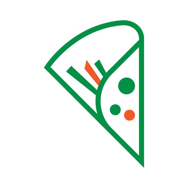 Vecteur vecteur d'illustration de logo de pizza