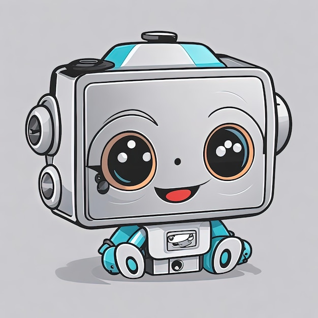 vecteur d'illustratortion robot bébé drôle mignon