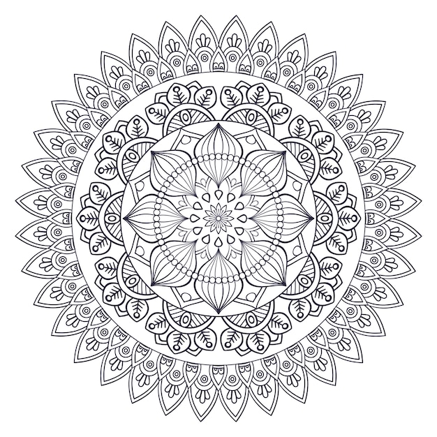 Vecteur indien Mandala