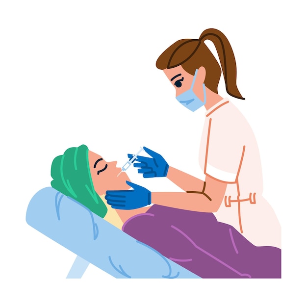 vecteur d' injections cosmétiques