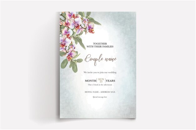 Vecteur d&#39;invitation de mariage gratuit