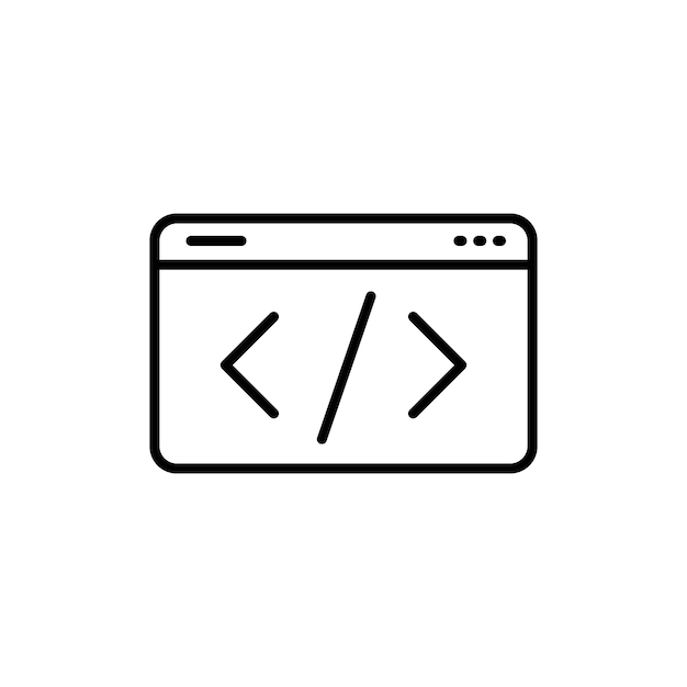 Vecteur de jeu d'icônes de développement Web