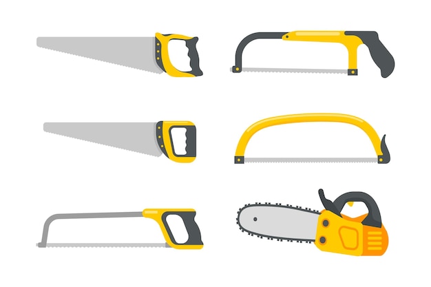 Vecteur De Jeu D'outils Mécanicien. Outils De Construction Pour Les Réparations Domiciliaires Isolés Sur Fond Blanc