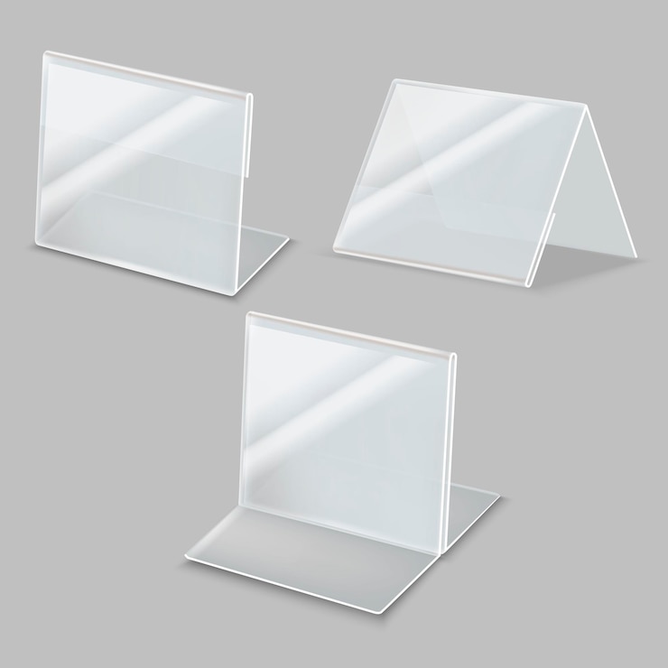 Vecteur vecteur de jeu de support en plastique vide 3d détaillé réaliste