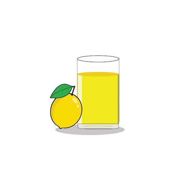 Vecteur vecteur libre de citron et de verre