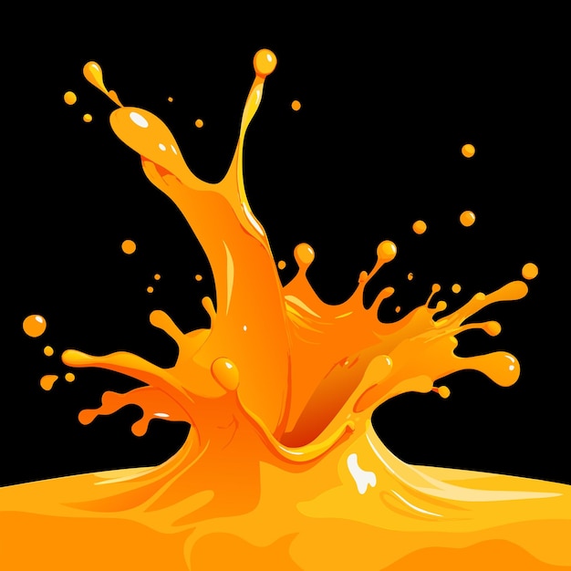 Vecteur liquide orange