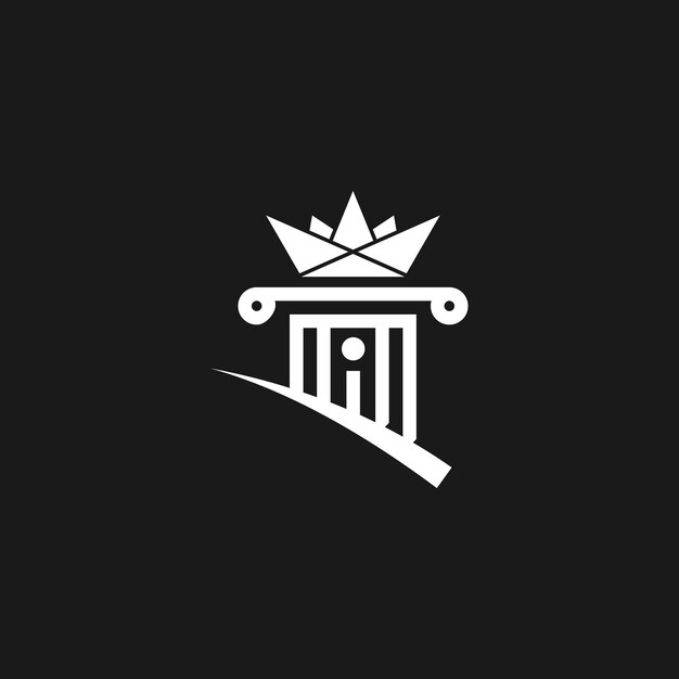 Vecteur de logo avocat avec idée créative unique