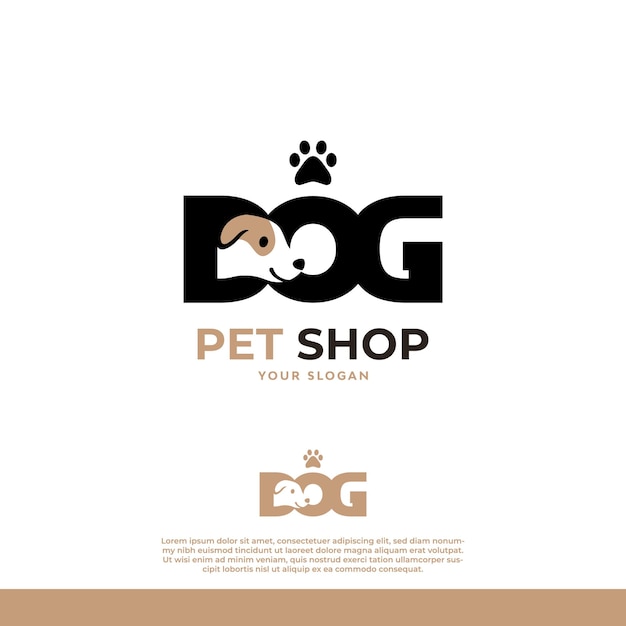 Vecteur De Logo Chien Petshop