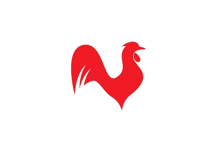 Vecteur vecteur de logo de coq