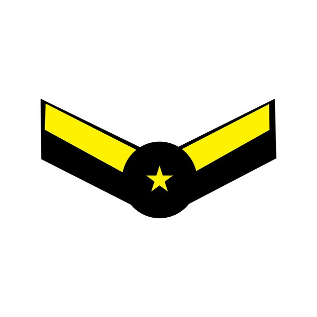 Vecteur de logo emblème militaire