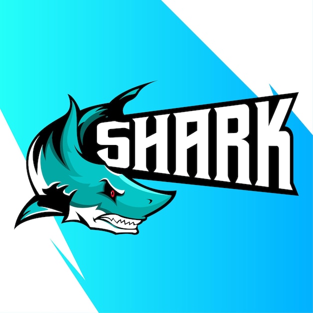 Vecteur vecteur logo esport mascot shark