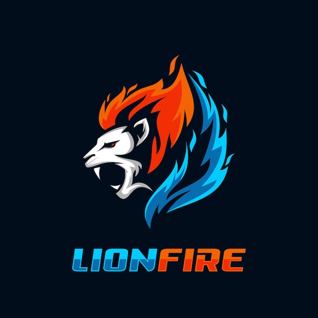 Vecteur De Logo De Feu De Lion