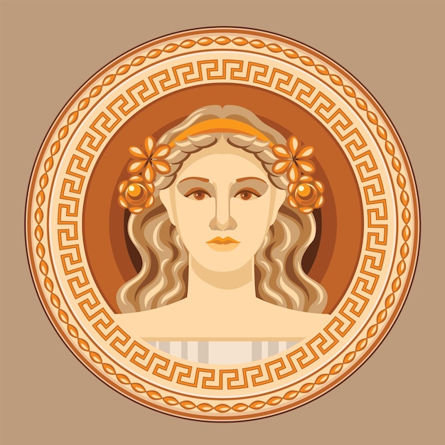 Vecteur De Logo Grec Ancien Aphrodite