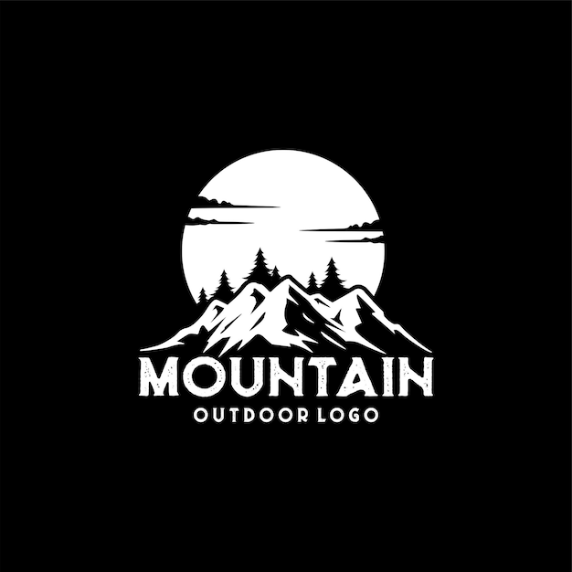 Vecteur De Logo D'illustration D'aventure De Montagne Et De Plein Air