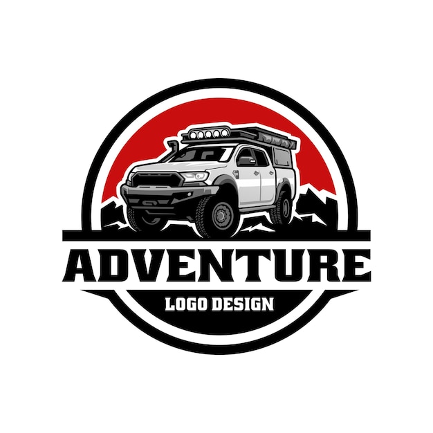 Vecteur De Logo Illustration Camion Aventure