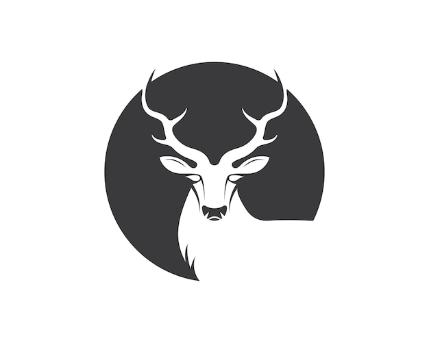 Vecteur de logo d'illustration de cerf