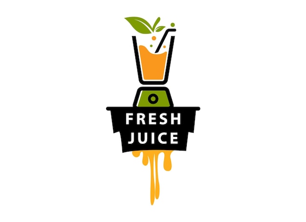 Vecteur De Logo De Jus De Fruits Frais