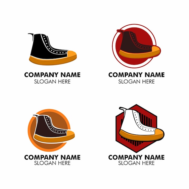 Vecteur De Logo De Magasin De Chaussures En Illustration Design Plat