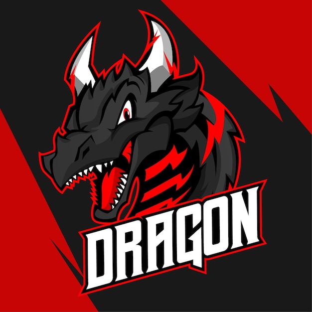 Vecteur De Logo De Mascotte De Dragon