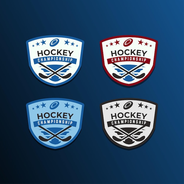 Vecteur De Logo Moderne De Championnat De Hockey