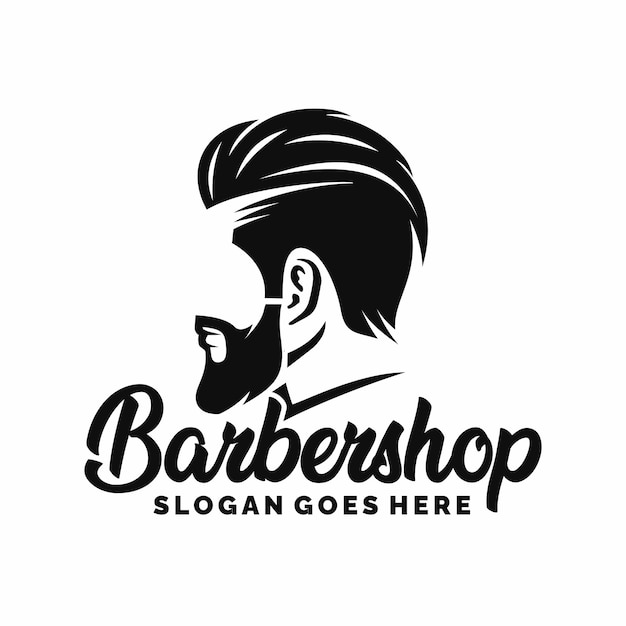 Vecteur de logo de salon de coiffure