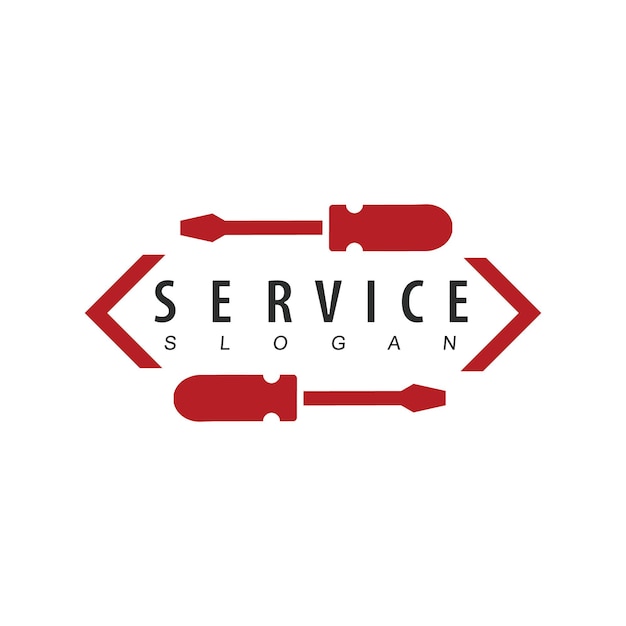 Vecteur De Logo De Service Et De Réparation