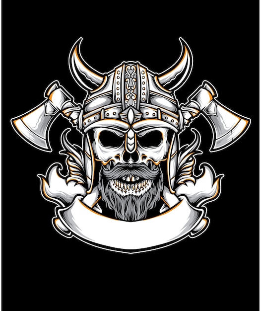 Vecteur vecteur de logo viking