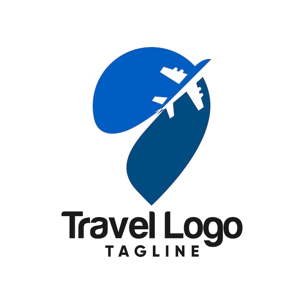 vecteur de logo de voyage