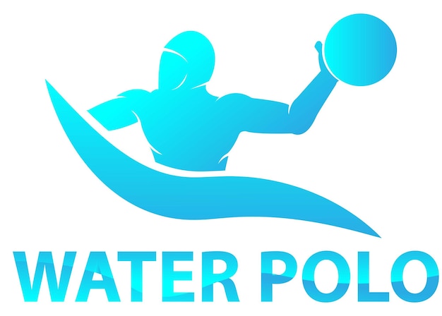 Vecteur de logo web water-polo