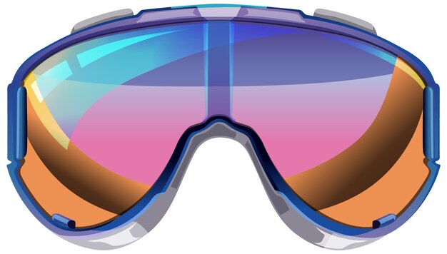 Vecteur vecteur de lunettes de soleil de ski élégant