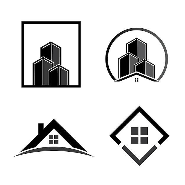 Vecteur De Maison De Conception De Logo Immobilier