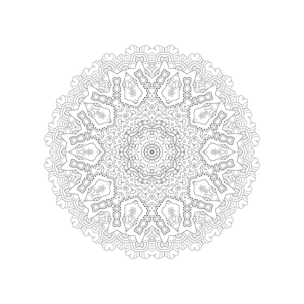 Vecteur De Mandala Art Ligne élégante Pour La Conception