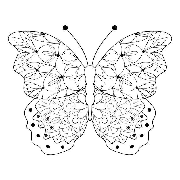 Vecteur de mandala d'insectes