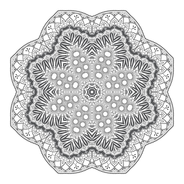 vecteur de mandala pour un beau design