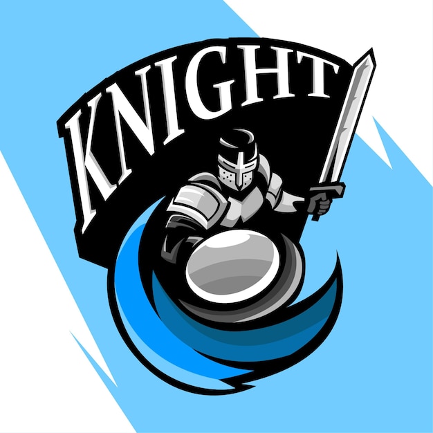 Vecteur De Mascotte Knight Esport Logo