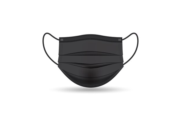 Vecteur de masque chirurgical réaliste