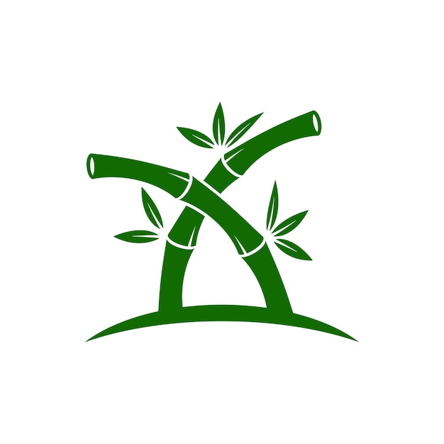 Vecteur De Modèle De Conception D'icône De Logo En Bambou